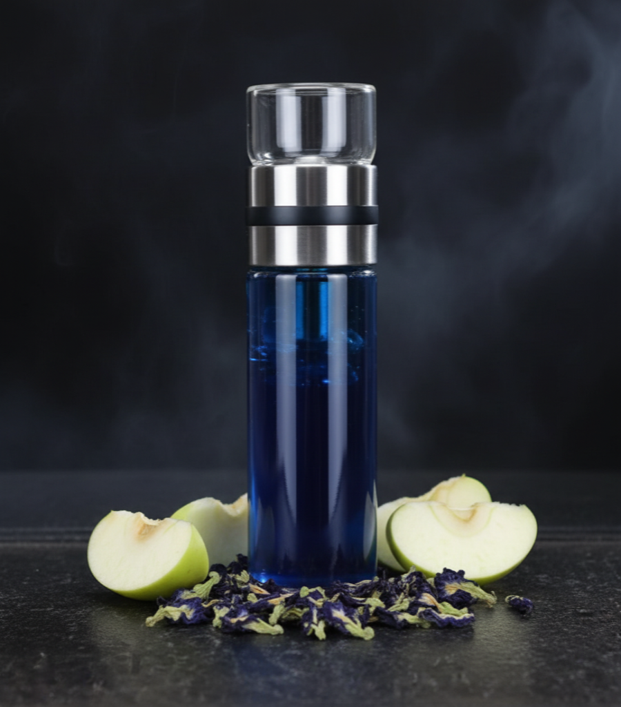 Blue Apple Twist - kruidenthee met butterfly pea en appel.4teanoir.MT018..