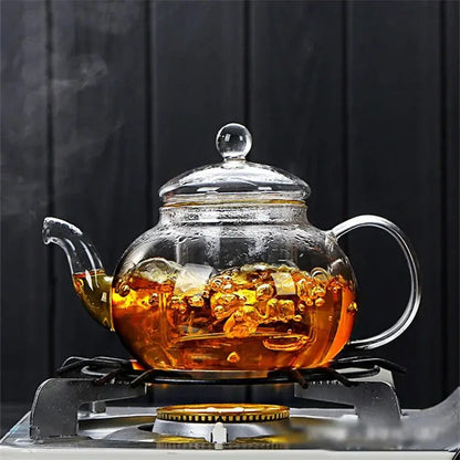 Borosilicate glass teapot