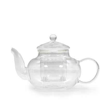Glazen theepot met theezeef – Rond Pearl – 400 ml