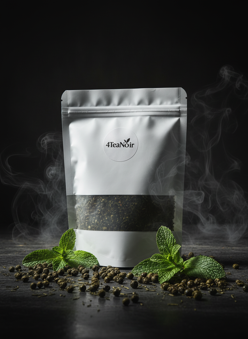 Mysterieuze 4TeaNoir met Gunpowder en Kruizemunt