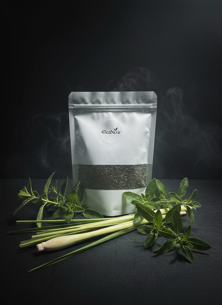 Mysterieuze 4TeaNoir met verbena en lemongrass