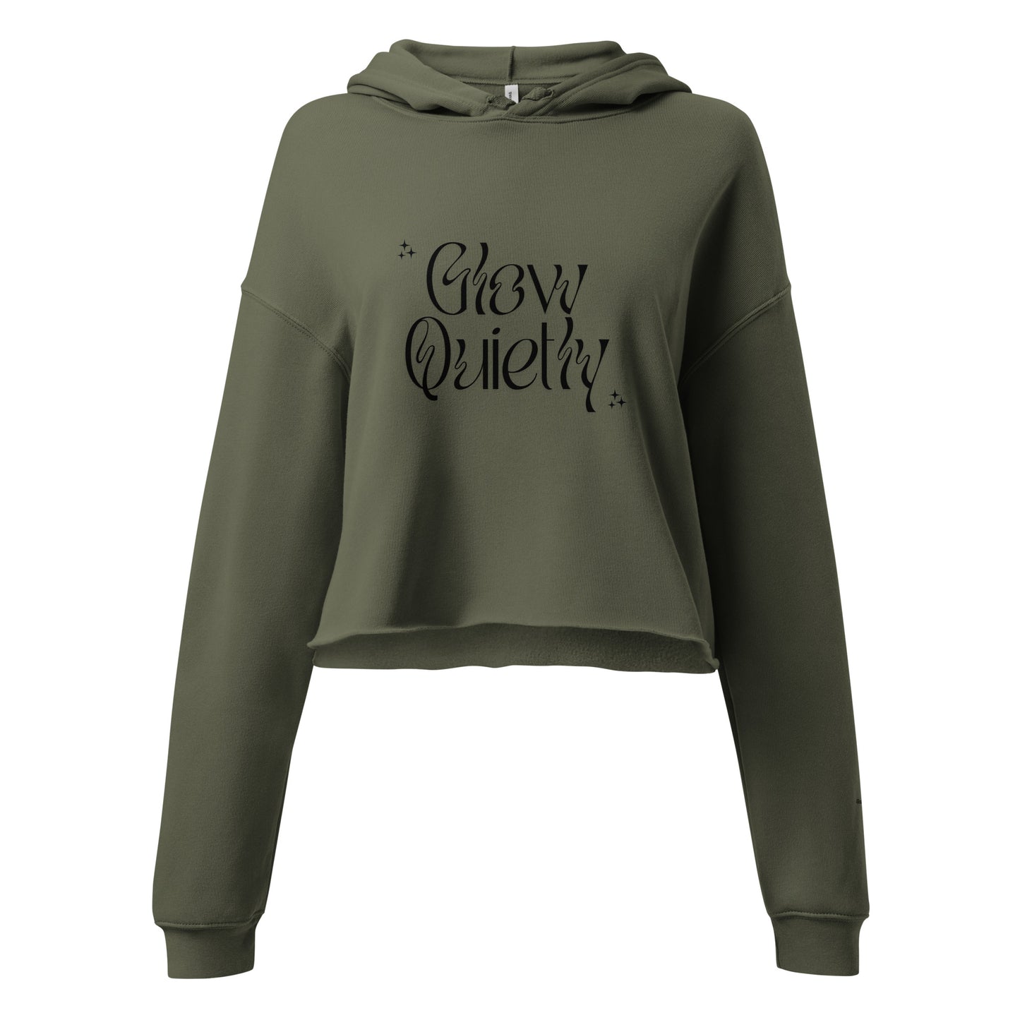 Hoodie Glow Quietly, back Shine loudly.4Teanoir. Green