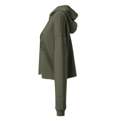Hoodie Glow Quietly, back Shine loudly.4Teanoir. green.side